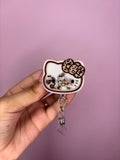 Cheetah Kitty Badge Reel