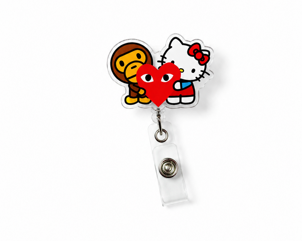 Baby Milo Kitty Badge Reel