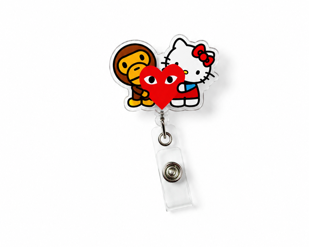 Baby Milo Kitty Badge Reel