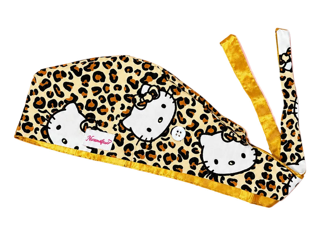 Golden Leopard Kitty Cap