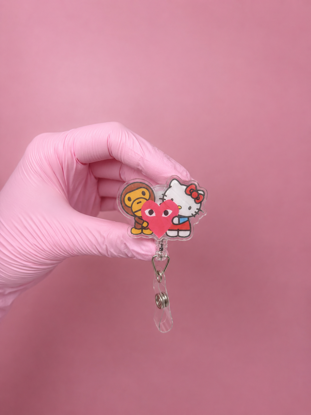 Baby Milo Kitty Badge Reel