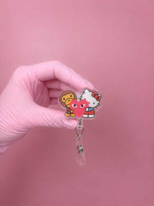 Baby Milo Kitty Badge Reel