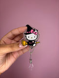 Spooky kitty badge reel