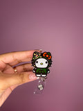 green bape kitty badge