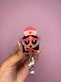 nursewife badge reel