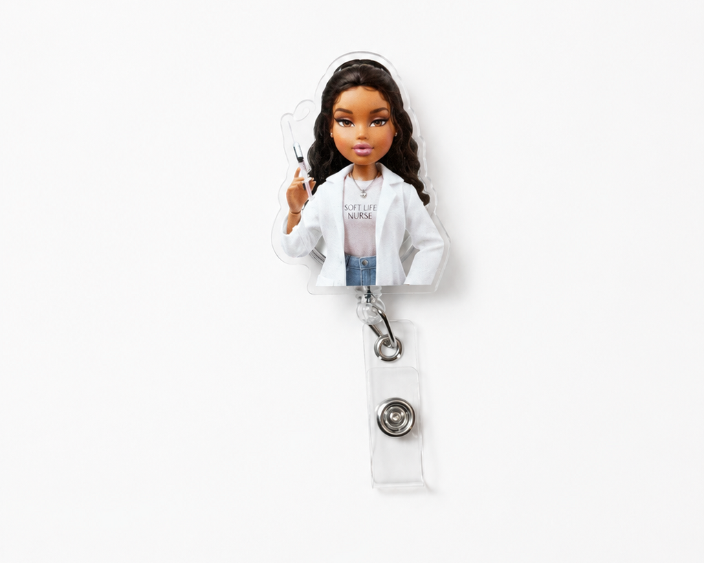 Aesthetic Nurse Badge Reel