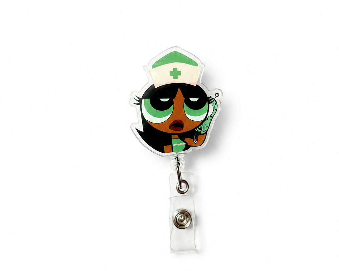 Nurse Babe Badge Reel