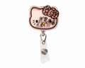 Cheetah Kitty Badge Reel