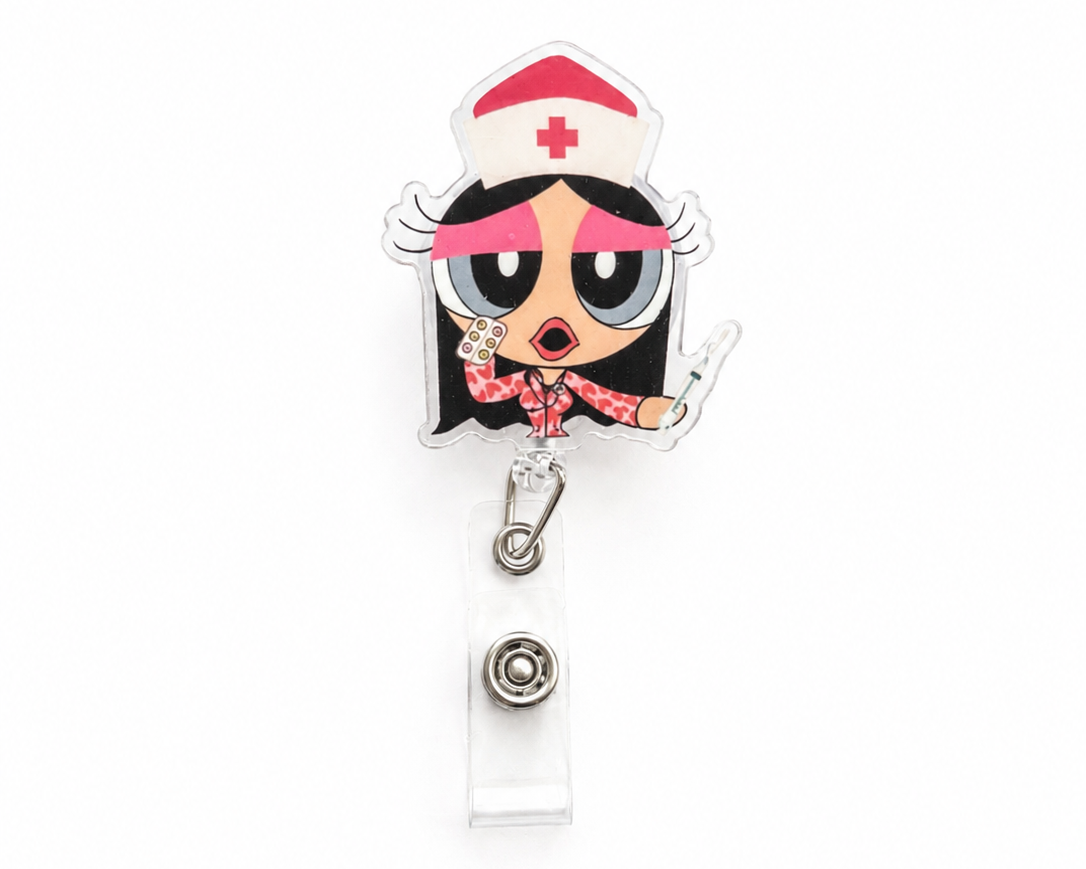 nursewife badge reel